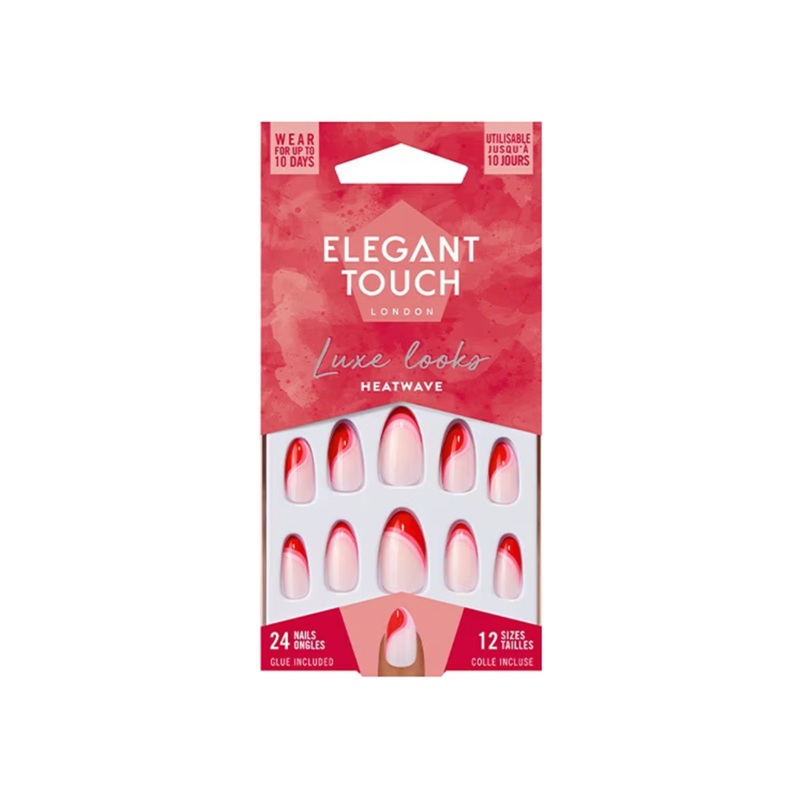 Elegant Touch Luxe Looks False Nails Heatwave