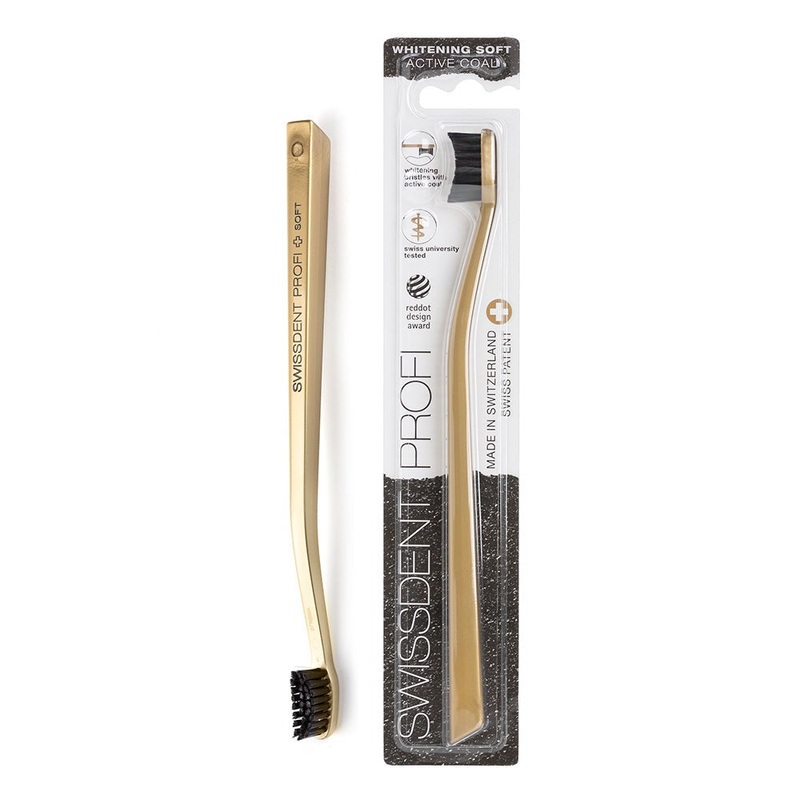 Toothbrush Whitening Gold Active Coal Bristles