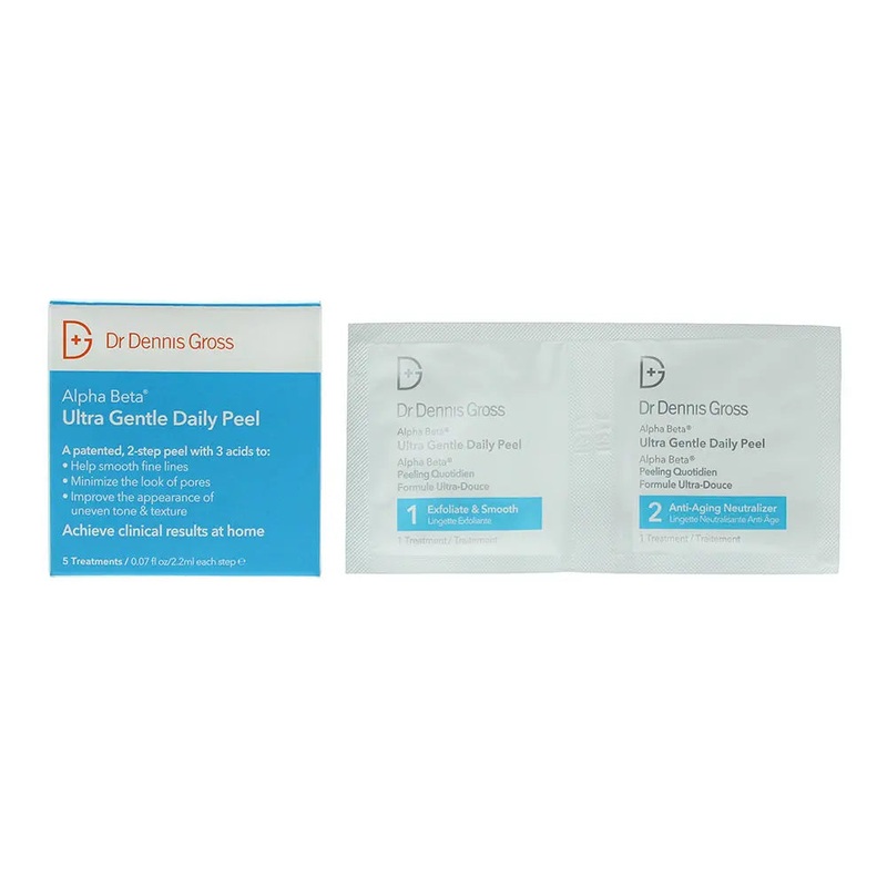 Dr Dennis Gross Alpha Beta Ultra Gentle 2-Step Daily Peel – 5 Treatments/2.2ml E