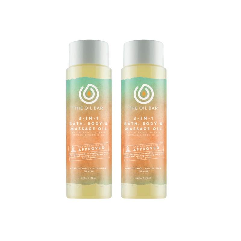 3-in-1 Bath, Body & Massage Oil (2 pack)