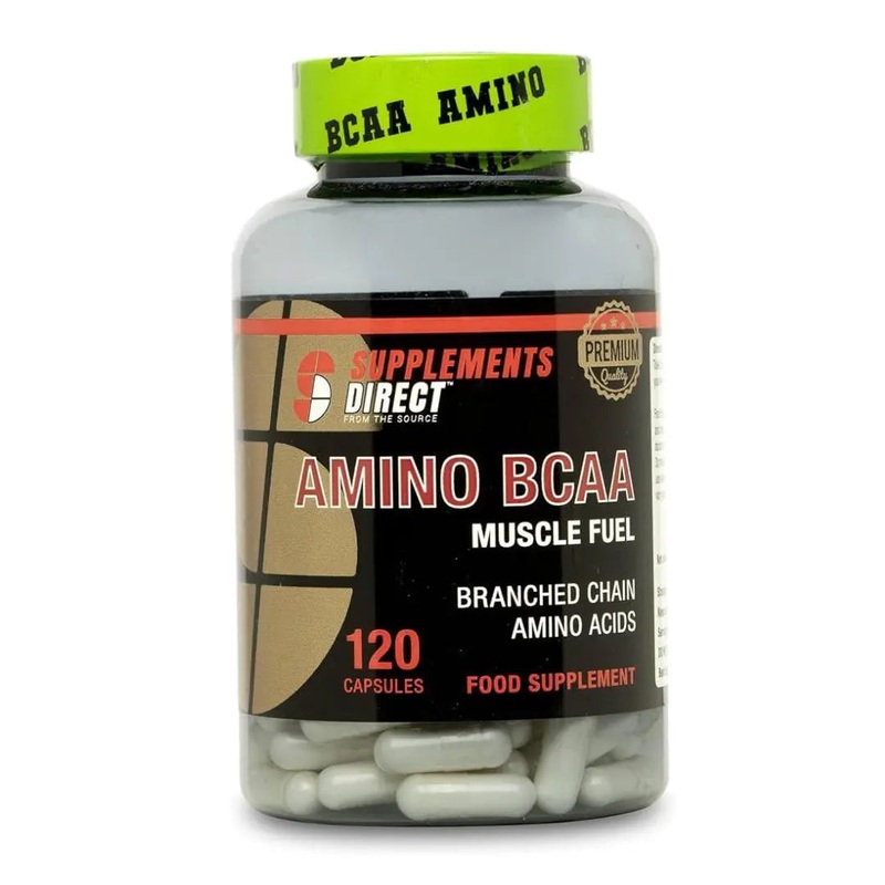 Supplements Direct Amino BCAA Muscle Fuel 120 Capsules – 2 Month Supply