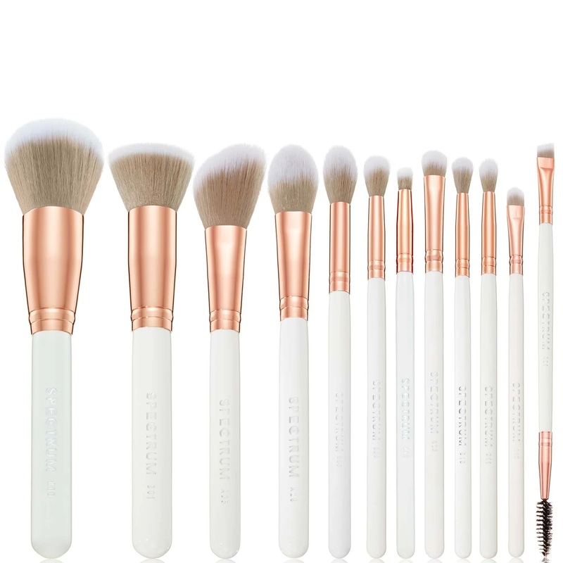 Spectrum Marbleous White Marble 12 Piece Makeup Brush Set