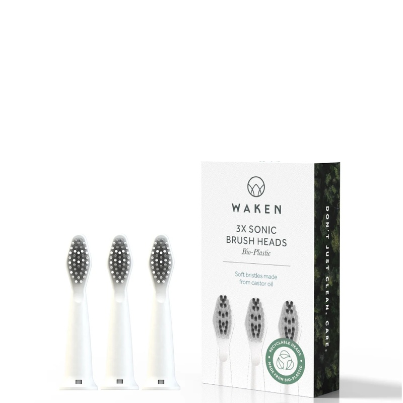Waken Mouthcare Sonic Toothbrush Heads – White (Pack of 3)