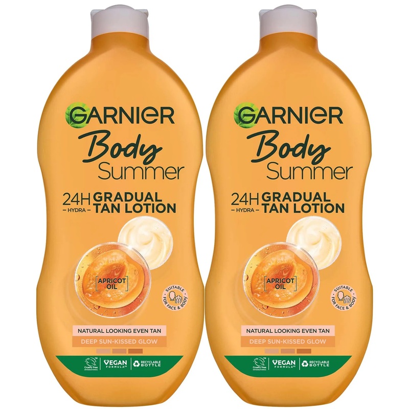 Garnier Summer Body Gradual Deep Tan Moisturiser Duo