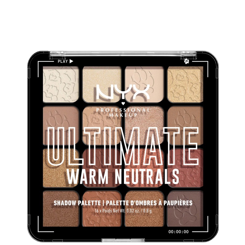 NYX Professional Makeup Ultimate Shadow Palette Vegan 16-Pan – Warm Neutrals