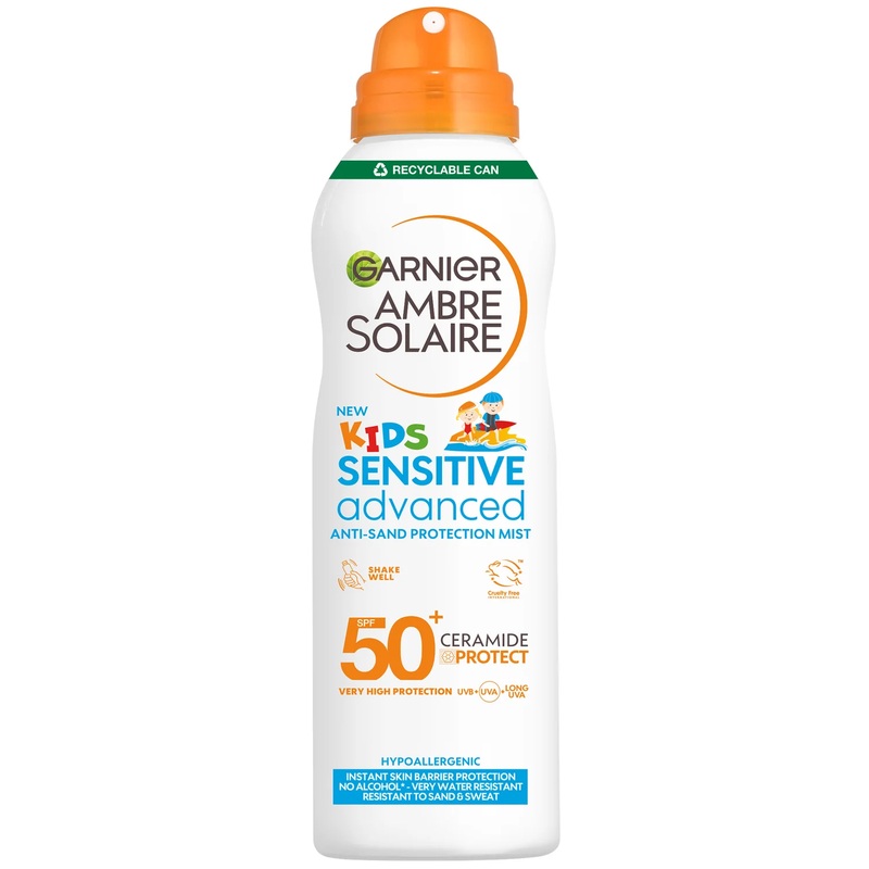 Garnier Ambre Solaire Kids’ SPF 50+ Sensitive Advanced Anti-Sand Mist 150ml