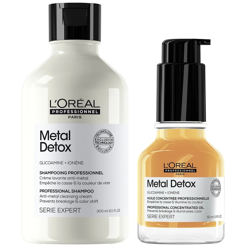 L’Oral Professionnel Metal Detox Oil and Shampoo Bundle