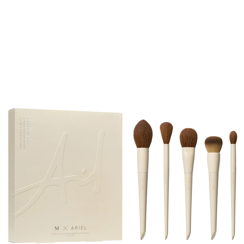 Morphe X Ariel Signature Face 5 Piece Face Brush Set (Worth 84)