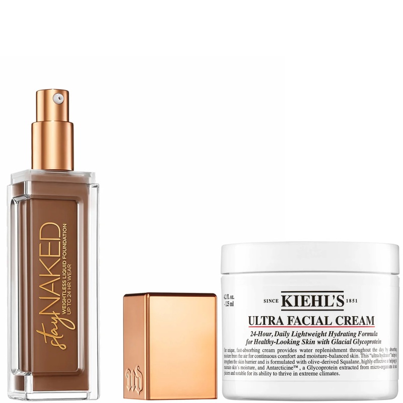 Urban Decay Stay Naked Foundation x Kiehl’s Ultra Facial Cream 50ml Bundle (Various Shades)