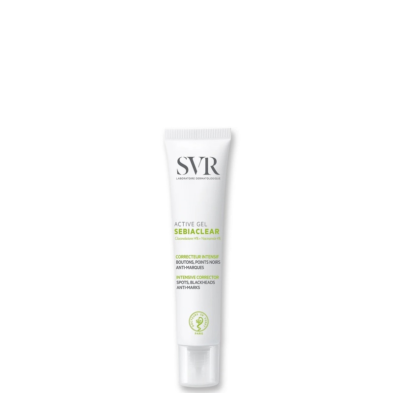SVR SEBIACLEAR Active Anti-Blemish Face Gel-Cream for Acne-Prone, Oily Skin with Gluconalactone & Niacinamide, 40ml