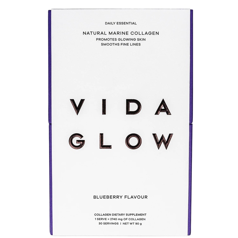 Vida Glow Natural Marine Collagen Sachets – Blueberry