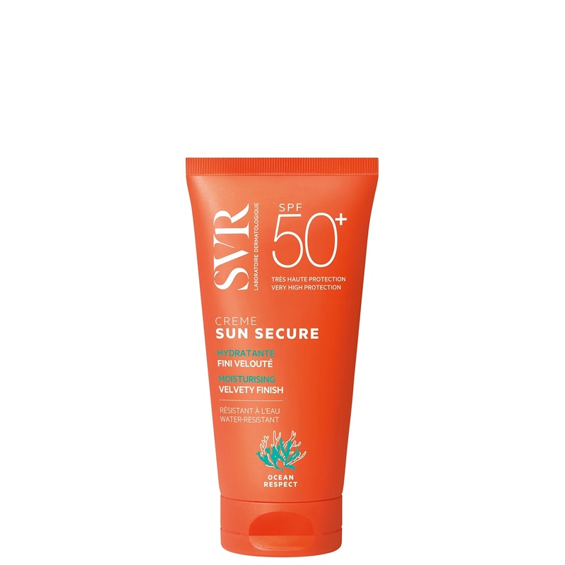 SVR SUN SECURE SPF 50+ Hydrating Face SPF Cream for Balanced to Dry Skin Types, Water-Resistant, Reef-Safe, All Ages, 50ml