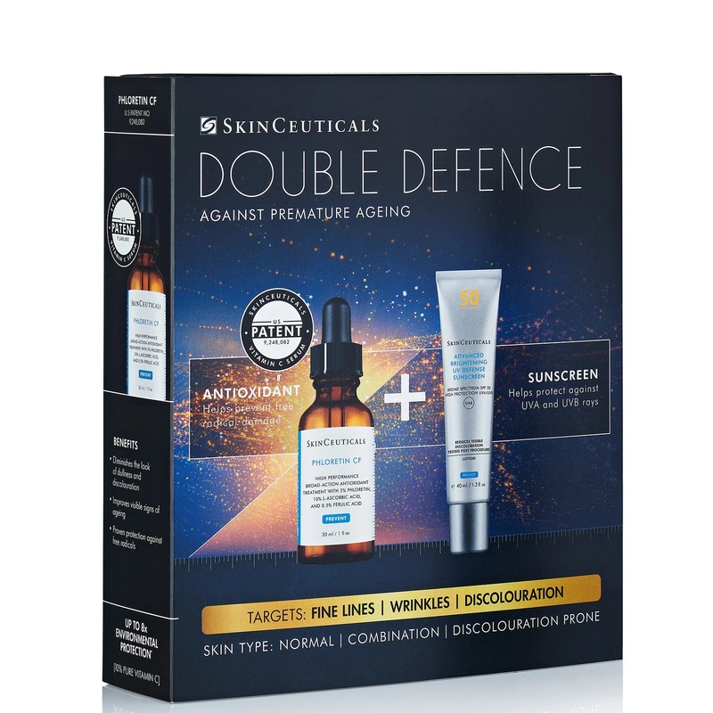SkinCeuticals Double Defence Phloretin CF Kit for Combination, Discolouration-Prone Skin (Worth 214.00)